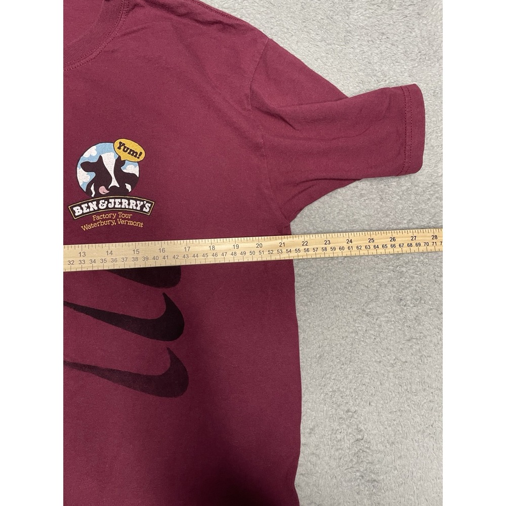 RARE Vintage Ben and Jerrys Nike T-Shirt Adult Large Ice Cream Factory Tour‎ - Picture 6 of 7